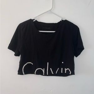Calvin Klein Black Crop Top